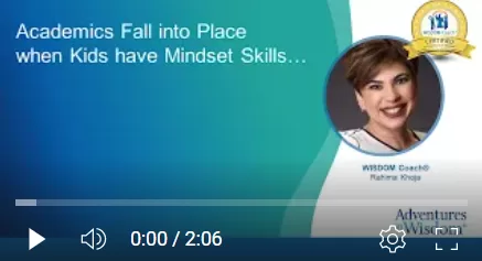 Angry boy learns about positive self-talk for kids