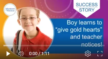 Angry boy learns about positive self-talk for kids