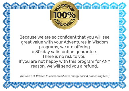 100% Satisfaction on our Life Coaching for Kids Mindset Training Packages