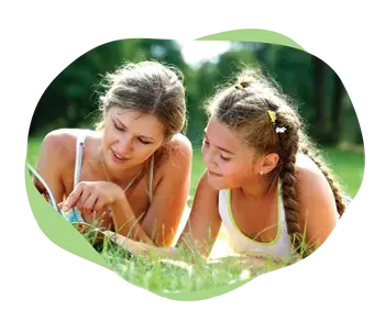 Bubble-Mom-Daughter-Reading-350px (1) Mindset Skills for Connected Conversations